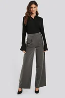 Koszule damskie - Na-Kd Czarna Koszula Damska Marszczona 34 2Can - miniaturka - grafika 1