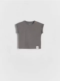 Body - Reserved - T-shirt oversize - ciemnoszary - grafika 1