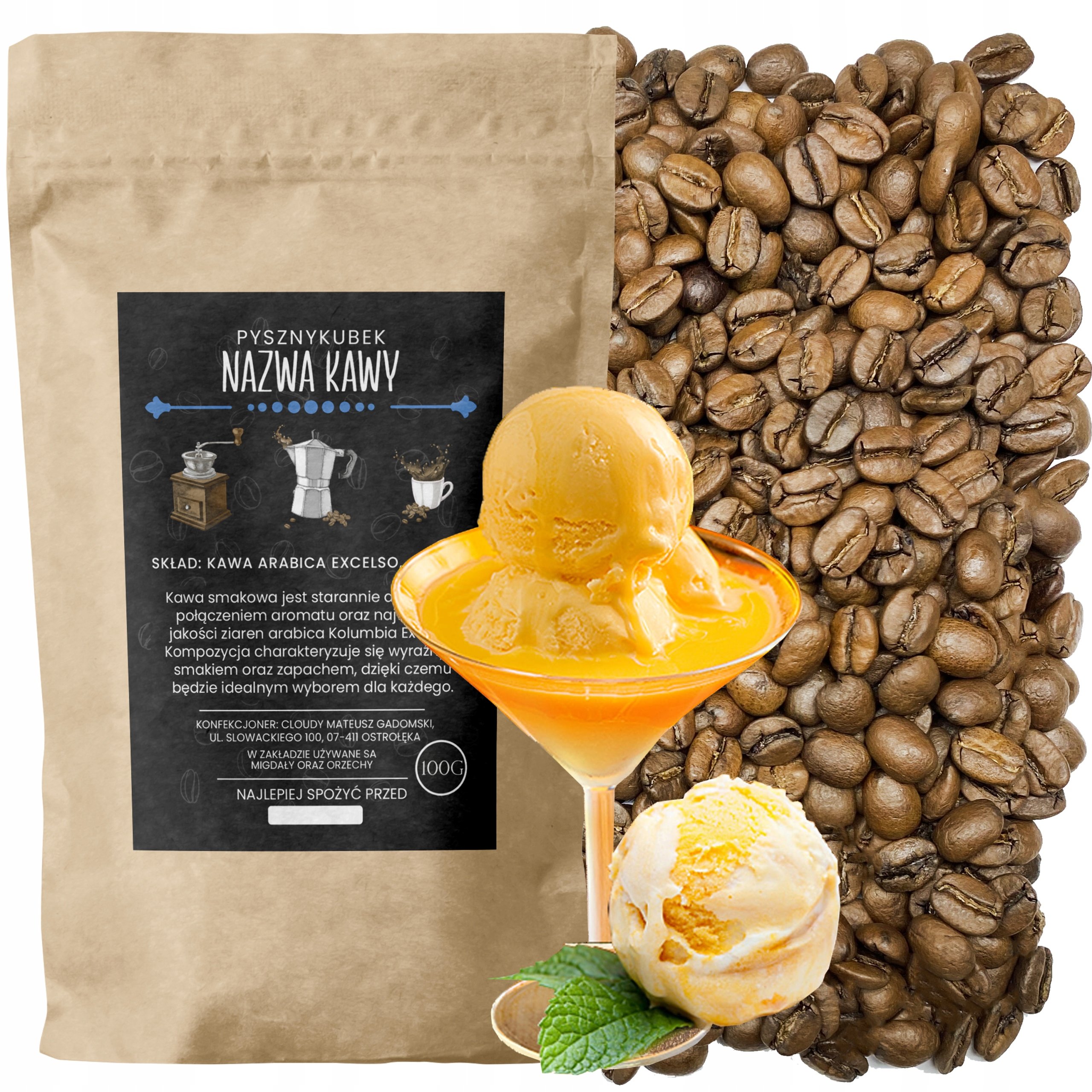 Kawa smakowa Adwokat 1000G advocat ziarnista