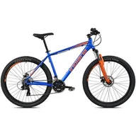 Rowery - Rower górski MTB INDIANA X-Pulser 2.7 M17 27.5 cala męski Niebiesko-pomarańczowy - miniaturka - grafika 1