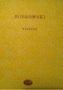 Bobrowski Wiersze - Poezja - miniaturka - grafika 1