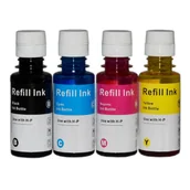 Tusze zamienniki - Zestaw 4X Tusz Do Hp Gt51 / Gt52 Ink Tank 315 410 415 419 Cmyk Zamienniki - miniaturka - grafika 1