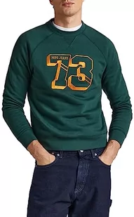 Pepe Jeans Bluza męska Milferd, Zielony (Regent Green), XL - Bluzy męskie - miniaturka - grafika 1