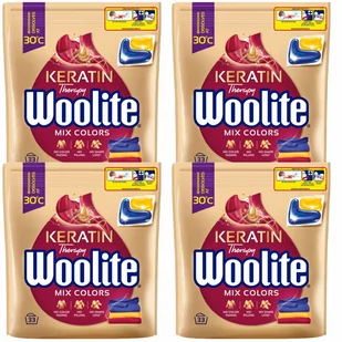 Zestaw Woolite Mix Colors z keratyną Kapsułki do Prania 132 szt - Środki do prania - miniaturka - grafika 1
