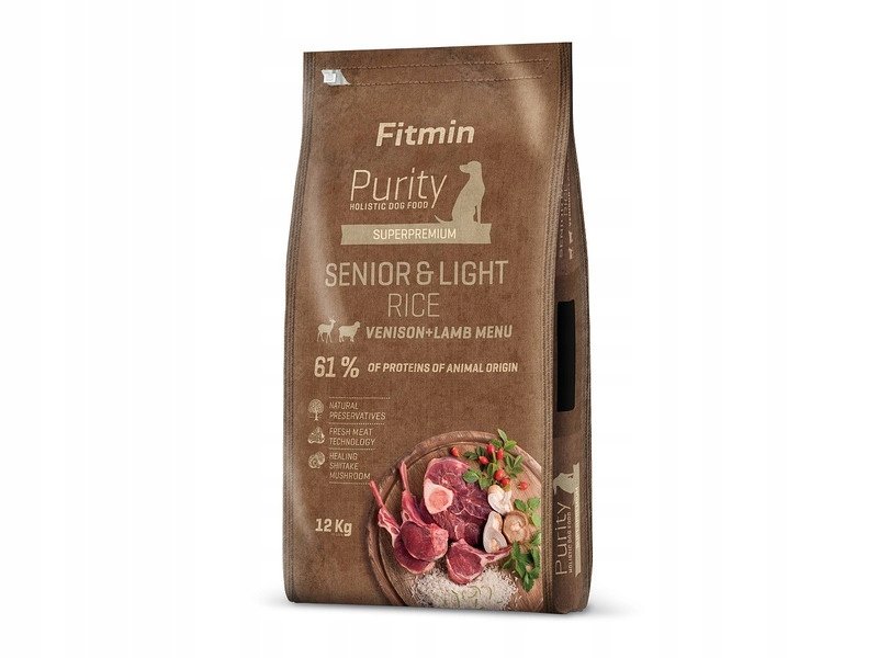 Fitmin Dog Purity Rice Senior & Light Venison & Lamb 12 kg