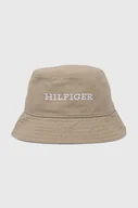 Czapki męskie - Tommy Hilfiger kapelusz bawełniany kolor beżowy bawełniany - miniaturka - grafika 1