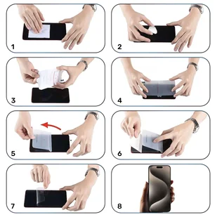 Folia Hydrożelowa do Motorola Moto E13 ochronna na telefon na ekran Alogy Hydrogel Film - Folie ochronne do telefonów - miniaturka - grafika 9