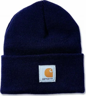 Carhartt Czapka Carhartt Acrylic Beanie Navy - Czapki damskie - miniaturka - grafika 1