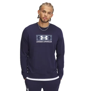 Bluza męska Under Armour Rival Terry Logo Crew - Bluzy sportowe męskie - miniaturka - grafika 1