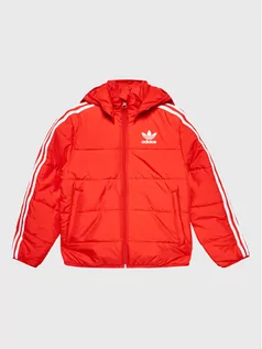 Kurtki i płaszcze dla chłopców - adidas Kurtka puchowa adicolor HK0387 Czerwony Regular Fit - grafika 1