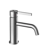 Baterie umywalkowe - Rea Bateria Umywalkowa Foster nikiel szczotkowany niska - miniaturka - grafika 1