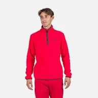 Bluzy męskie - Męski Polar ROSSIGNOL STRAWPILE FLEECE HZ RLNML08_301 – Czerwony - miniaturka - grafika 1