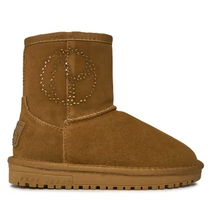 Śniegowce Pepe Jeans PGS50191 Brązowy - Buty dla dziewczynek - miniaturka - grafika 1