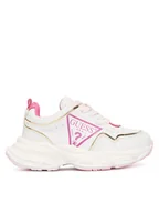 Buty dla dziewczynek - Guess Sneakersy K5BZ50 WO120 Biały - miniaturka - grafika 1