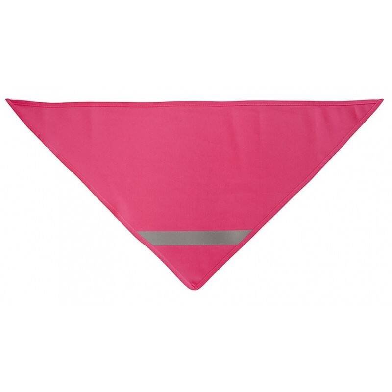Chusta Odblaskowa Bandana Z Pasem Odblaskowym Dla Dzieci 45X45X66Cm Różowa