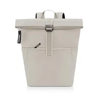 Plecaki - reisenthel Rolltop plecak – miejski i stylowy plecak, nowoczesne wzornictwo, przestronny plecak na czas wolny, do pracy i na wycieczkę po mieście, Jodełka piaskowa, jeden rozmiar, rolltop plecak - miniaturka - grafika 1