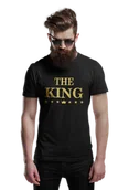 Walentynki - Koszulka na walentynki z napisem THE KING - miniaturka - grafika 1