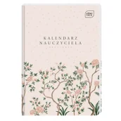Kalendarze - INTERDRUK Kalendarz Nauczy Ksiaz A5 oprawa twarda Flower Int - miniaturka - grafika 1