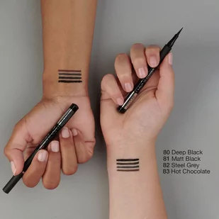 IsaDora Flex Tip Eyeliner Matt 81 Matt Black 3363 - Eyelinery - miniaturka - grafika 4