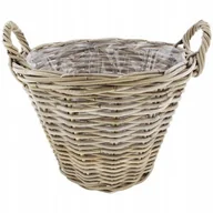 Donice - Doniczka osłonka Kosz wiklinowy rattanowy 20L - miniaturka - grafika 1