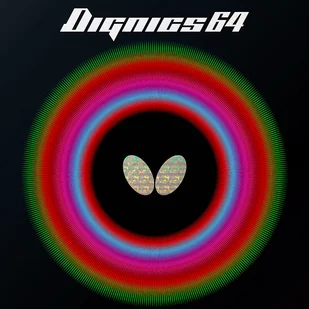 Pokrycie Butterfly  Dignics 64  Czerwony, 1,9 mm - Tenis stołowy - miniaturka - grafika 1