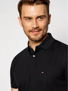 Tommy Hilfiger Polo 1985 MW0MW17770 Czarny Regular Fit - Koszulki męskie - miniaturka - grafika 1
