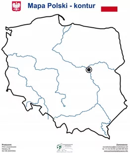 Nakładka magnetyczna tablicowa MAPA POLSKI KONTUR - Tablice i flipcharty - miniaturka - grafika 1