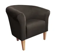 Fotele - ATOS Fotel Milo MG05 nogi 20 buk brąz - miniaturka - grafika 1