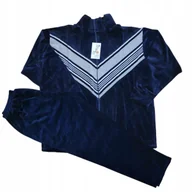 Dresy damskie - DRES WELUROWY Szary XXL 2xl 48 50 52 granat polski producent mięsisty - miniaturka - grafika 1