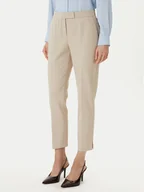 Spodnie damskie - BOSS Spodnie materiałowe Tapria 50556341 Beżowy Slim Fit - miniaturka - grafika 1