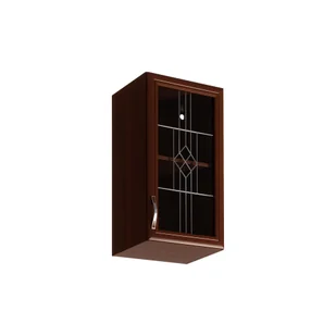 Szafka Górna Wisząca z Witryną 1 Drzwi G40S Prawa Sycylia Milano Gała Meble Orzech Milano - Szafki kuchenne - miniaturka - grafika 1