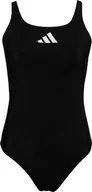 Stroje kąpielowe - Adidas Kostium kąpielowy damski adidas 3 Bar Logo czarny HS1747 40 - miniaturka - grafika 1