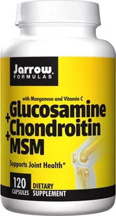 Jarrow Formulas Glukozamina, Chondroityna i MSM (120 kaps.) - Stawy, mięśnie, kości - miniaturka - grafika 1