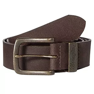 Wrangler Metal Loop Brown Pasek Mężczyźni, Brązowy,115 - Paski - miniaturka - grafika 1