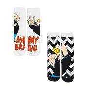 Skarpetki męskie - Cropp - 2 pack skarpet Johnny Bravo - Biały - miniaturka - grafika 1