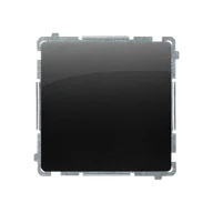Wyłączniki światła i elektryczne - Kontakt Simon Przycisk rozwierny bez piktogramu BASIC - czarny mat - miniaturka - grafika 1