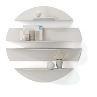 Jasnoszare metalowe półki zestaw 4 szt. 76 cm Solis – Umbra - Półki do salonu - miniaturka - grafika 1