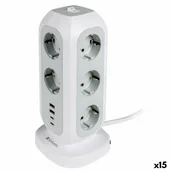 Listwy zasilające - Listwa zasilająca Verbatim Biały (2 m) (15 Sztuk) - miniaturka - grafika 1