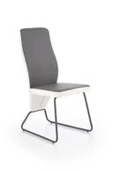 Krzesła - K300 Krzesło Tył - Biały, Przód - Popiel, Stelaż - Super Grey (2P=4Szt) - miniaturka - grafika 1