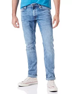 Spodenki męskie - s.Oliver Męskie spodnie jeansowe długie, niebieskie, W33 / L36, niebieski, 33W / 36L - grafika 1