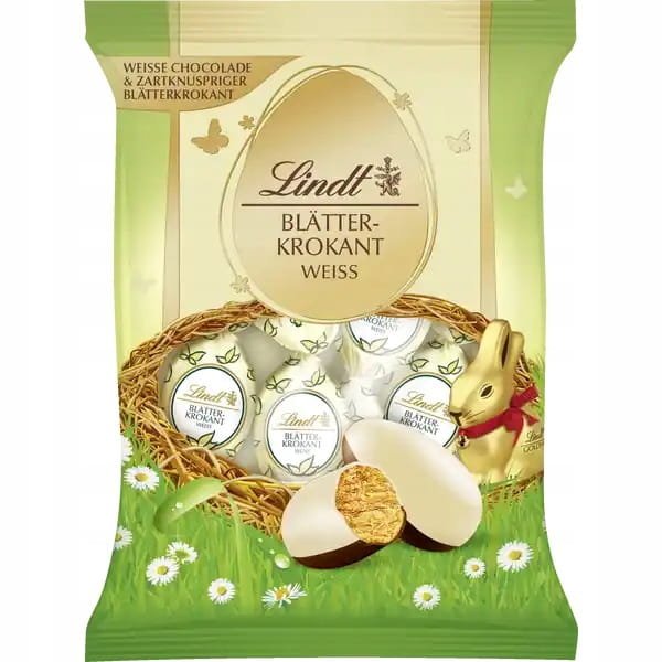 Praliny LINDT Blatterkrokant biała czekolada 83g