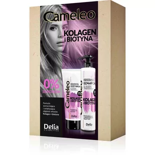 DELIA Cameleo Zestaw Collagen&Biotin (Szamp+Odżyw) - Zestawy kosmetyków damskich - miniaturka - grafika 1