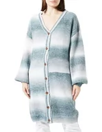 Swetry damskie - CARNEA Damski kardigan z dzianiny 10424757-CA04, czarny, wielokolorowy, XS/S, Czarny, wielowarstwowy, XS-S - miniaturka - grafika 1