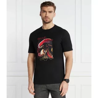 Koszulki męskie - BOSS ORANGE T-shirt TeeMushroom | Regular Fit - grafika 1