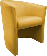 Fotele - Atos Fotel MAROS VELVET żółty tapicerowany aksamitem ATOS - miniaturka - grafika 1