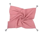 Pościel dla dzieci - Muślinowy kocyk dla niemowląt z chwostami – róż retro - miniaturka - grafika 1