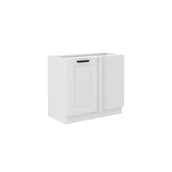 Szafki kuchenne - Szafka Dolna Stojąca Narożna 1 Drzwi 105 ND 1F Luna Biały Mat Stolarz Lempert Biały Mat - miniaturka - grafika 1