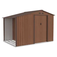 Altany ogrodowe - Domek Ogrodowy Drewutnia Madison 278X191Cm Walnut - Hardmaister - miniaturka - grafika 1