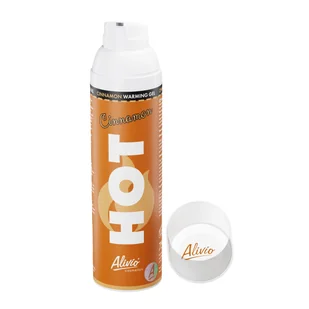 Alivio Cosmetics Żel rozgrzewający o zapachu cynamonowym Alivio HOT Cinnamon 75 ml z pompką Airless - Żele i maści lecznicze - miniaturka - grafika 1