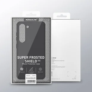 Nillkin Super Frosted Shield Pro etui Samsung Galaxy S23+ pancerny pokrowiec + podstawka na telefon czerwone - Etui i futerały do telefonów - miniaturka - grafika 4